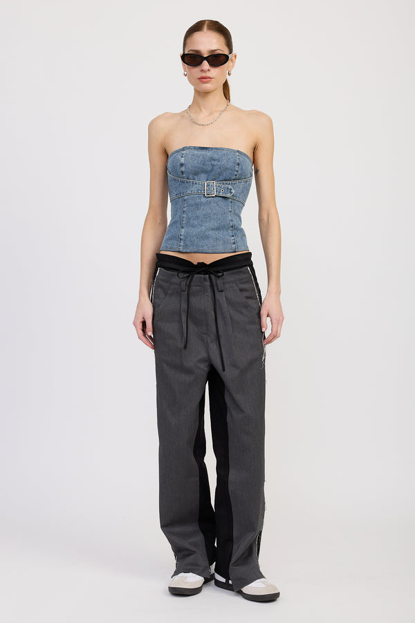 emory park Danika Denim Top