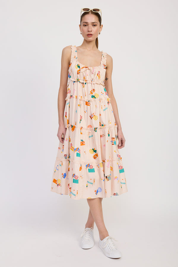 emory park Ruthie Poplin Midi Dress