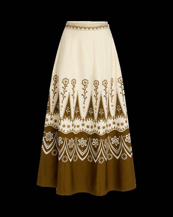 Emporio Sirenuse Amelianna Skirt With Alabama Embroidery