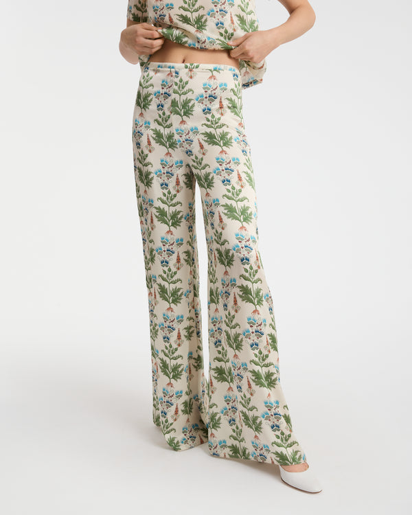 Emporio Sirenuse Blair Trousers In Persian Botanic Print