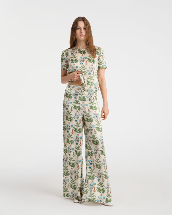 emporio sirenuse Blair Trousers in Persian Botanic Print