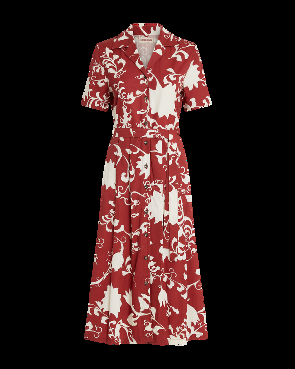Emporio Sirenuse Claudia Dress In Flower Screen Print