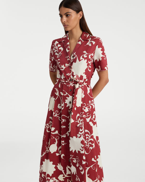 emporio sirenuse Claudia Dress in Flower Screen Print
