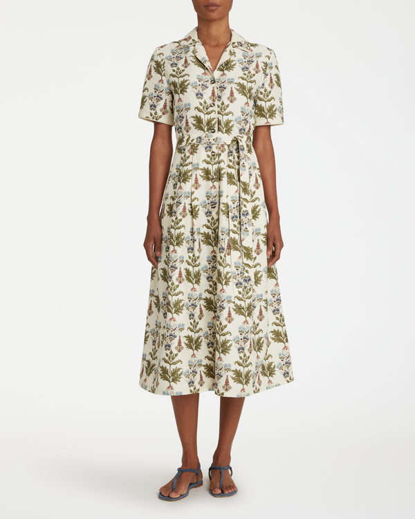 Emporio Sirenuse Claudia Dress In Persian Botanic Print