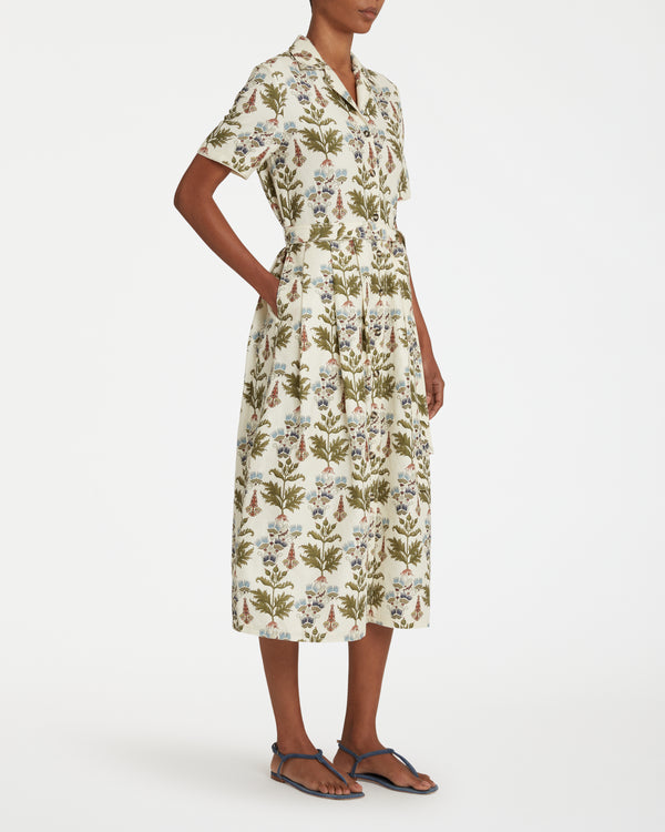 Emporio Sirenuse Claudia Dress In Persian Botanic Print