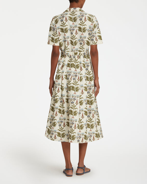 Emporio Sirenuse Claudia Dress In Persian Botanic Print
