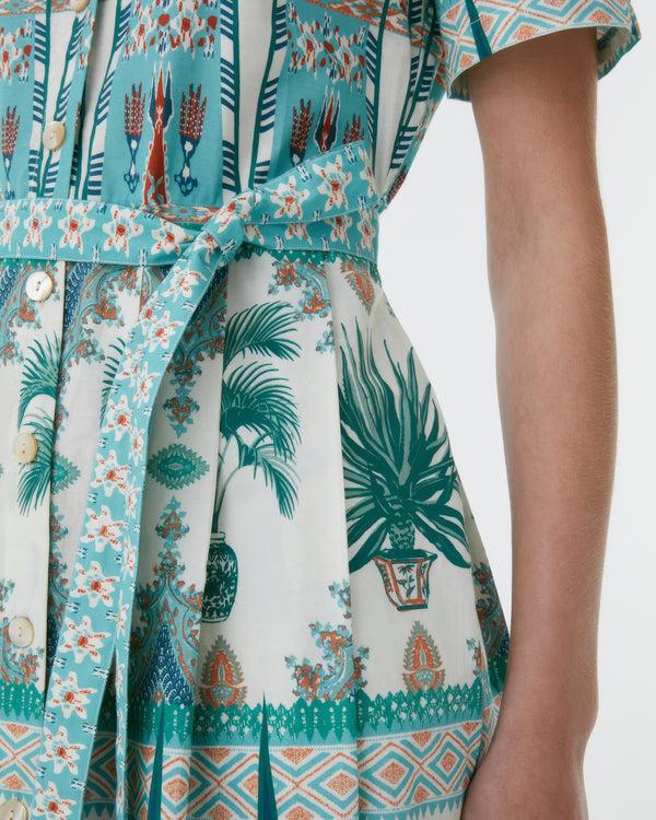 Emporio Sirenuse Claudia Dress In Tribal Botanic Print