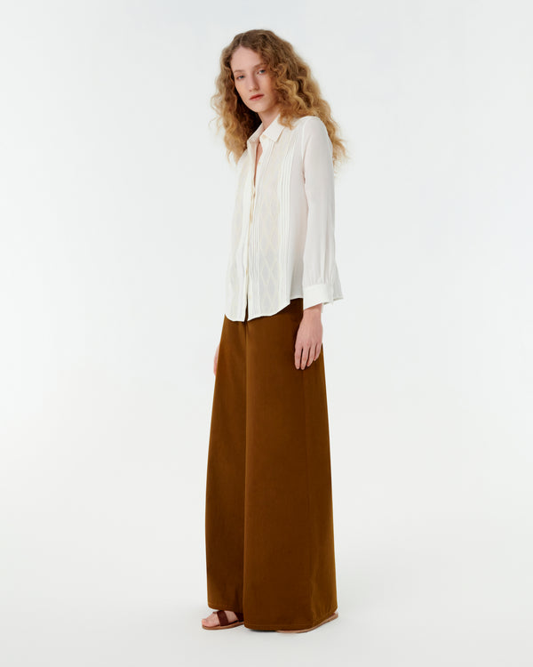 Emporio Sirenuse Edna Shirt With Japanese Peacock Embroidery