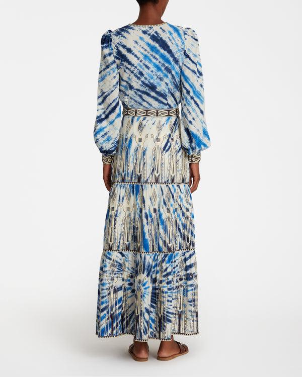 Emporio Sirenuse Elda Skirt With Tie Dye Embroidery