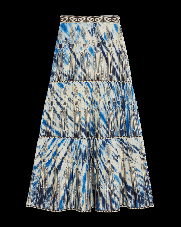 emporio sirenuse Elda Skirt With Tie Dye Embroidery