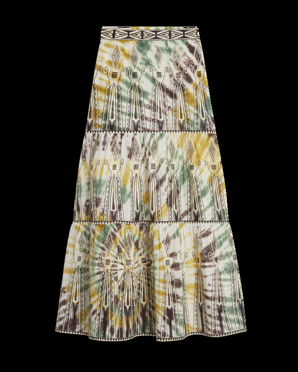 emporio sirenuse Elda Skirt With Tie Dye Embroidery
