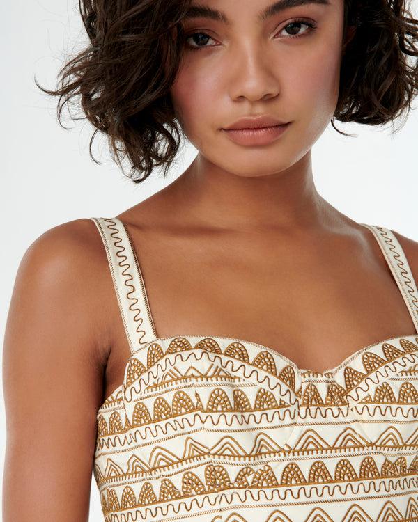 Emporio Sirenuse Elida Dress With Alabama Embroidery