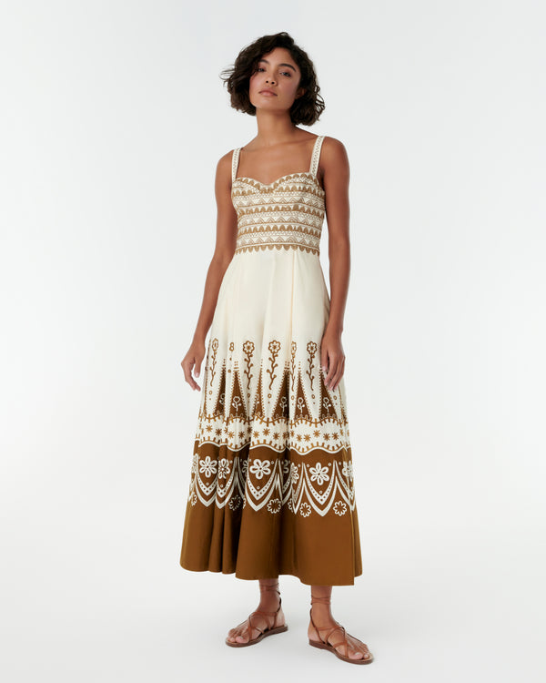emporio sirenuse Elida Dress with Alabama Embroidery