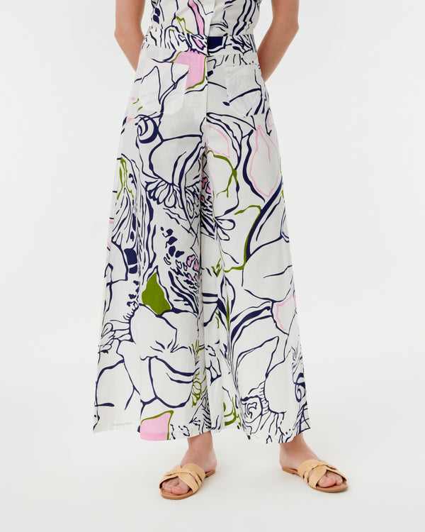 Emporio Sirenuse Adele Trousers In Calypso Print