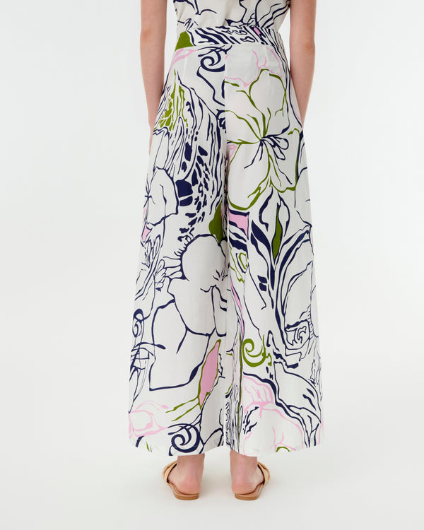 Emporio Sirenuse Adele Trousers In Calypso Print