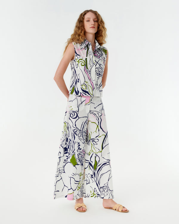 emporio sirenuse Adele Trousers in Calypso Print
