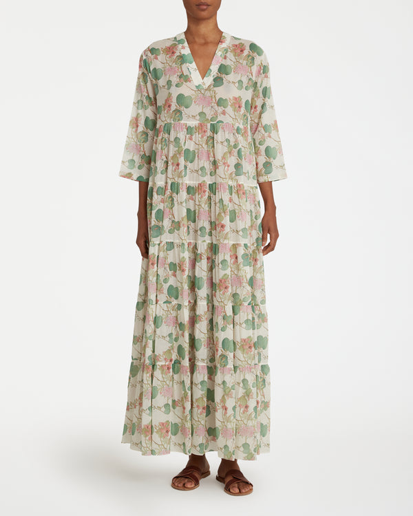 Emporio Sirenuse Alba Caftan In Dragonfly Print