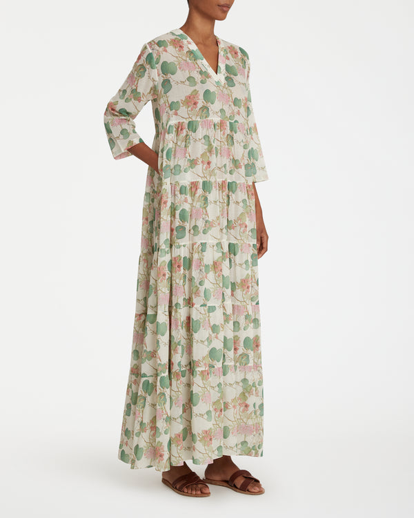 Emporio Sirenuse Alba Caftan In Dragonfly Print