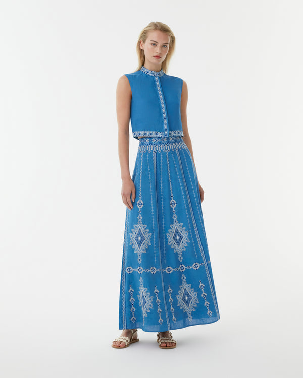 emporio Sirenuse Andorra Top Astragal Embroidery