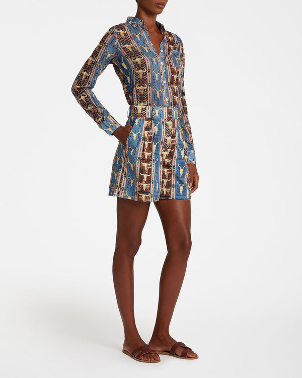 Emporio Sirenuse Beatrice Shorts In Arizona Print