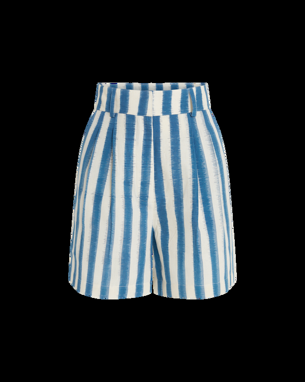 Emporio Sirenuse Beatrice Shorts In Ikat Stripes