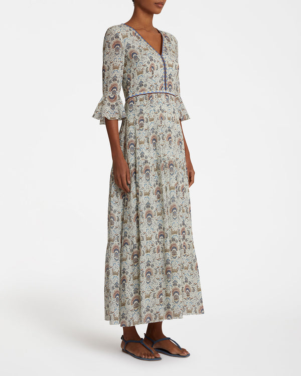 Emporio Sirenuse Bella Dress In Batik Print