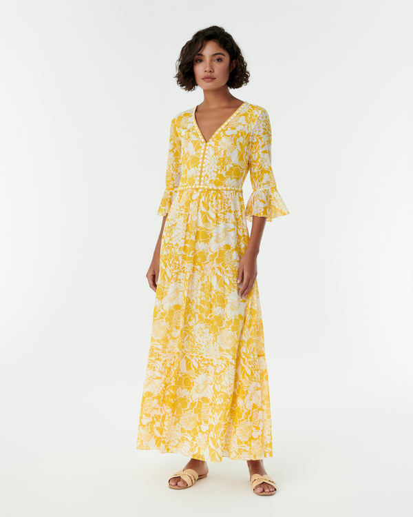 emporio sirenuse Bella Dress in Bloom Print