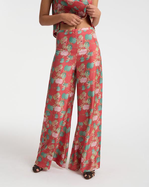 Emporio Sirenuse Blair Trousers In Dragonfly Print