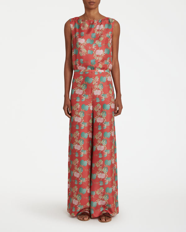 Emporio Sirenuse Blair Trousers In Dragonfly Print