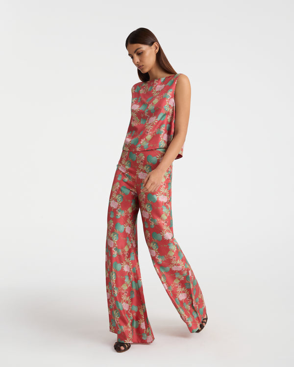 emporio sirenuse Blair Trousers in Dragonfly Print