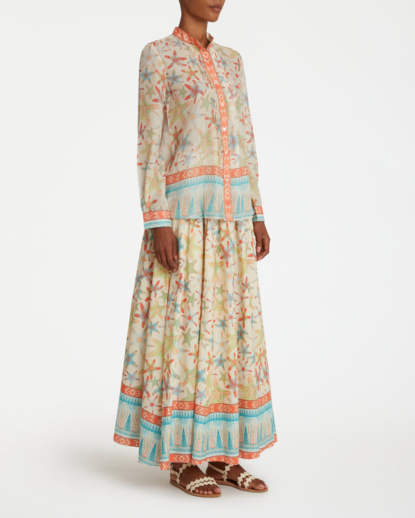 Emporio Sirenuse Chiara Shirt In Sea Stars