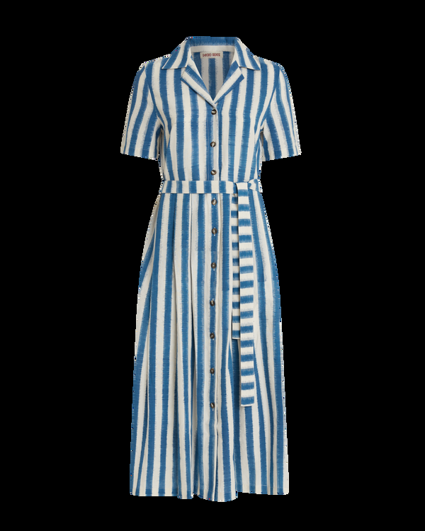 emporio sirenuse Claudia Dress in Ikat Stripes