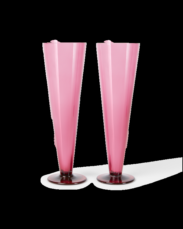 emporio sirenuse Coloured Champagne Flute Set of 2
