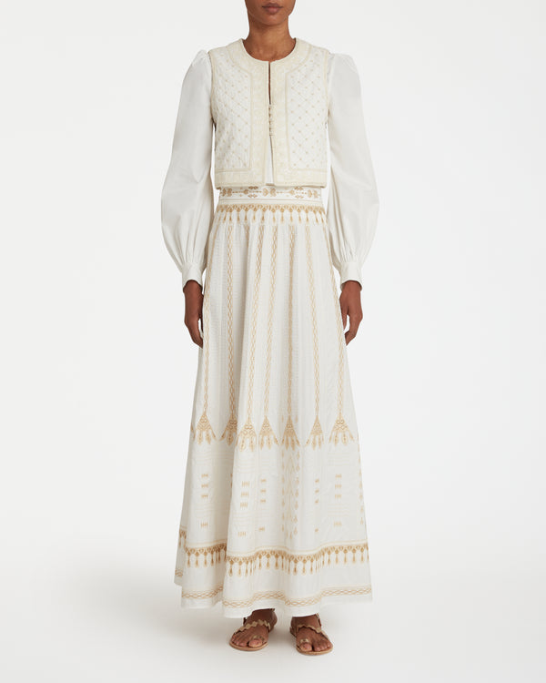 Emporio Sirenuse Embroidered Clara Vest