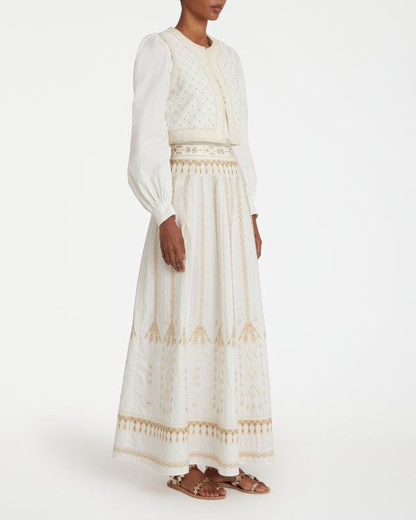 Emporio Sirenuse Embroidered Clara Vest