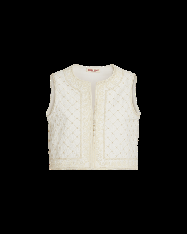 emporio sirenuse Embroidered Clara Vest