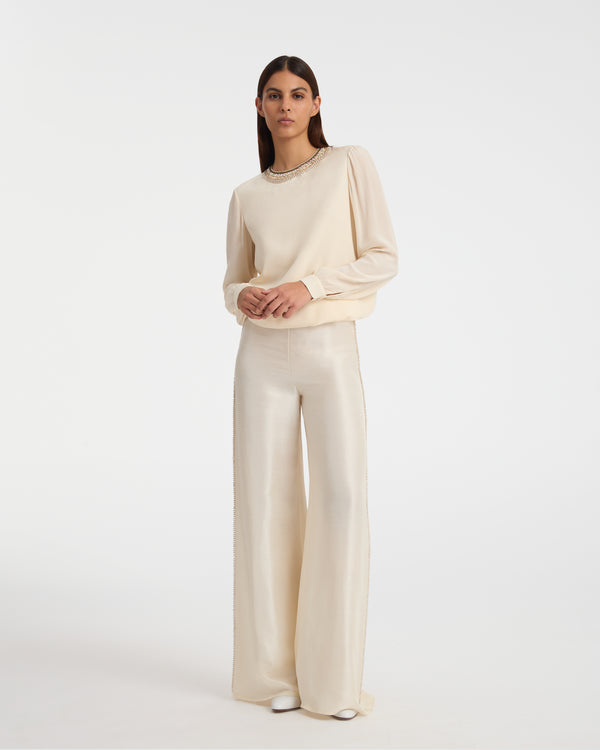 Emporio Sirenuse Etta Blouse With Embroidery Beads