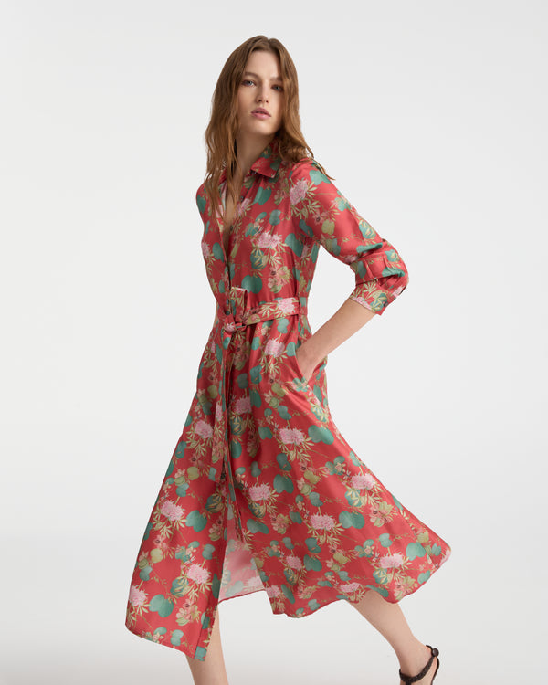 emporio sirenuse Fabrizia Dress in Dragonfly Print