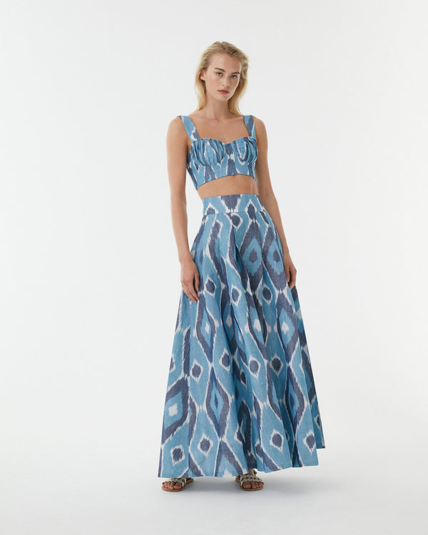emporio sirenuse Flaminia Skirt in Diamond Ikat