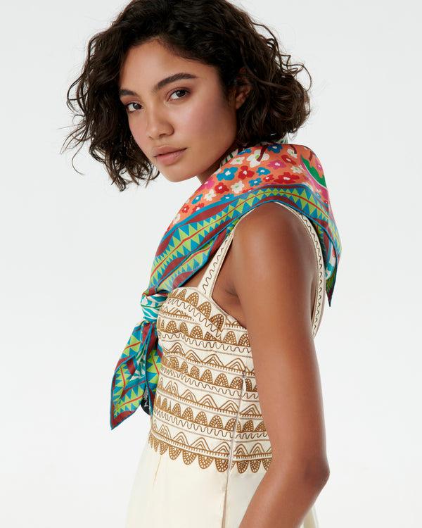 Emporio Sirenuse Foulard In Louis Barthélemy Print