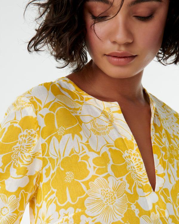 Emporio Sirenuse Giada Caftan In Bloom Print