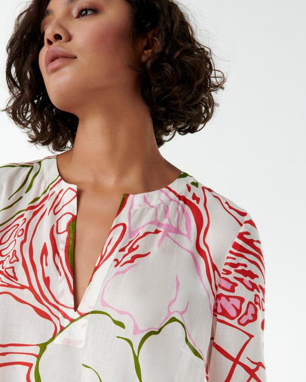 Emporio Sirenuse Giada Caftan In Calypso Print