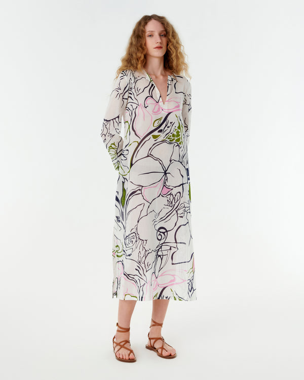emporio sirenuse Giada Caftan in Calypso Print