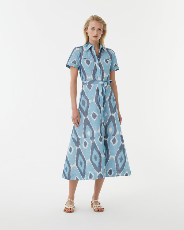 emporio sirenuse Giselle Dress in Diamond Ikat