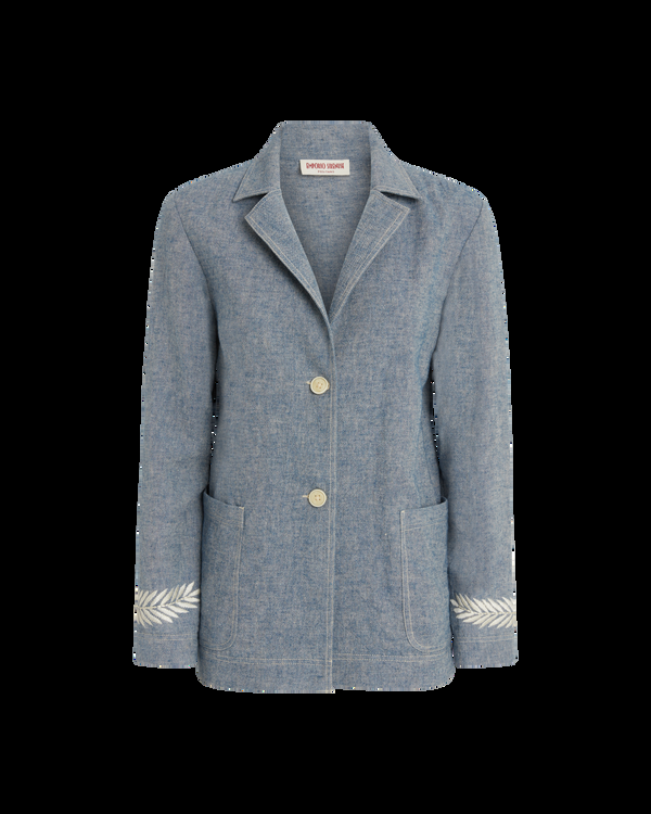 Emporio Sirenuse Grace Jacket With Palm Embroidery