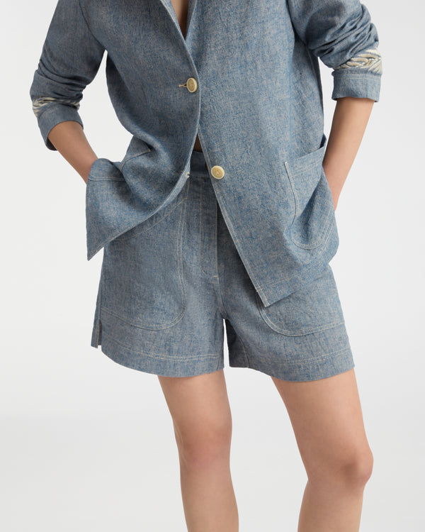 Emporio Sirenuse Grace Jacket With Palm Embroidery