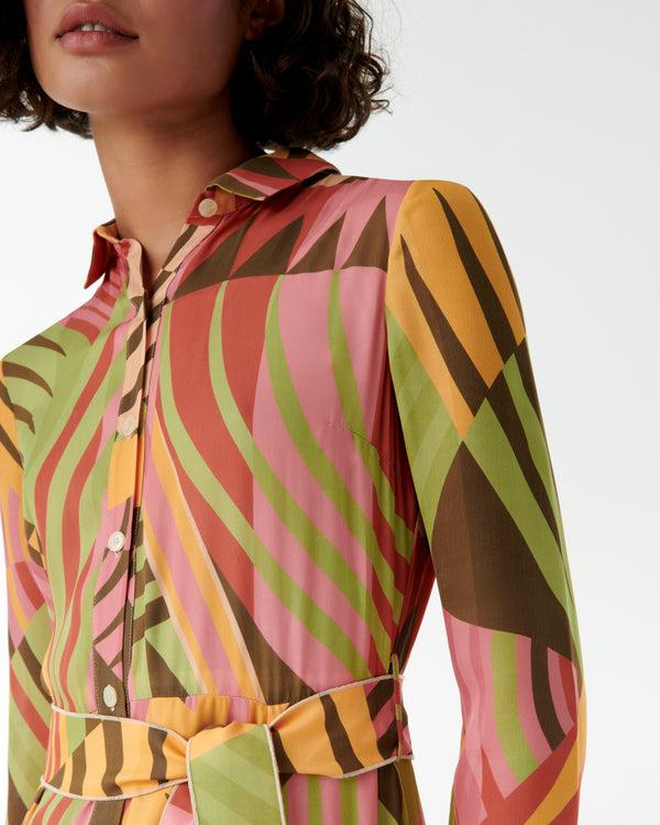 Emporio Sirenuse Ida Dress In Pagoda Print