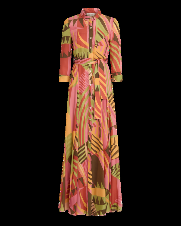 Emporio Sirenuse Ida Dress In Pagoda Print