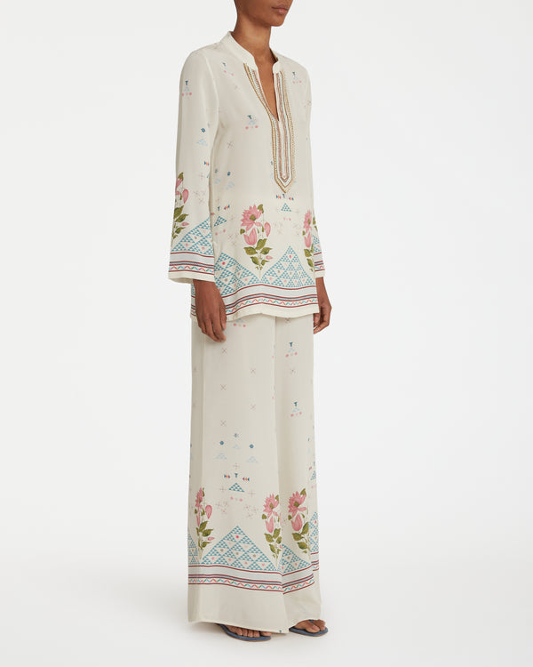 Emporio Sirenuse Jamila Tunic In Indian Rose Print