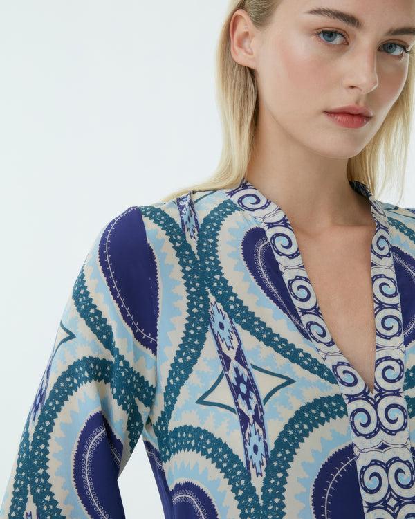 Emporio Sirenuse Jenna Caftan In Solaris Print